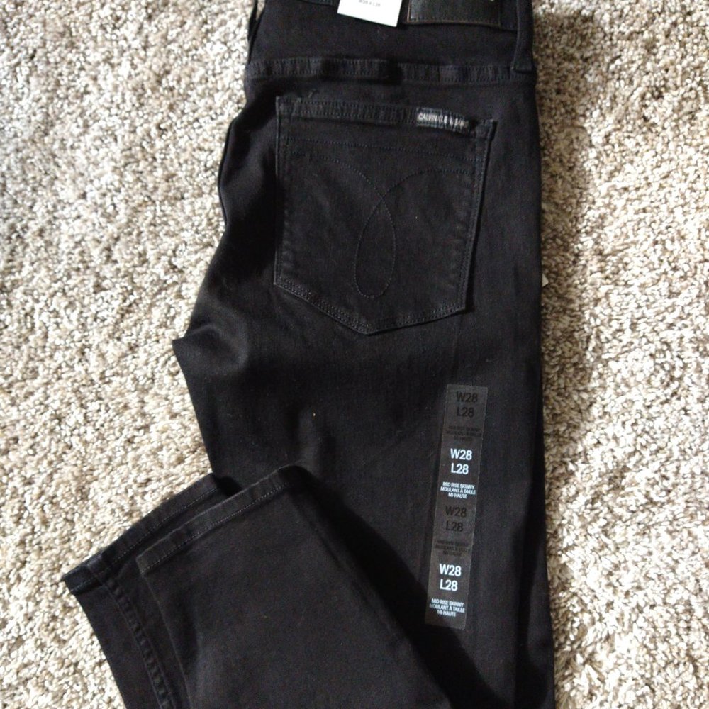 Black Calvin Klein Jeans W28 L28 NWT